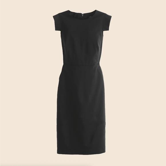 J. CREW Resume Dress Italian Wool Black Sz 22 NWT $228 {3K20} - Picture 4 of 4